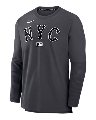 01年製 NIKE Pullover Baseball Shirt 灰 L 00s ナイキ ベース